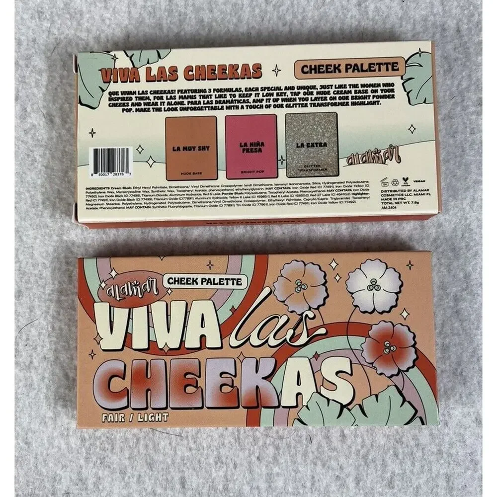 ALAMAR COSMETICS Viva Las Cheekas Cheek Palette In Fair/Light